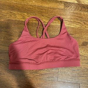 Lululemon energy bra red merlot